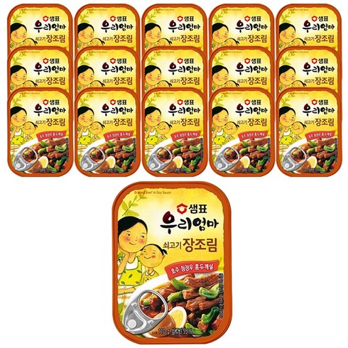 샘표 우리엄마 쇠고기 장조림, 110g, 16개