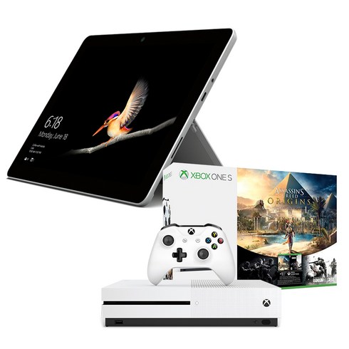 마이크로소프트 서피스고 4G 64G 태블릿 PC + 엑스박스 One S 1TB 어쌔신 크리드 패키지, 2종, 1세트, 64GB