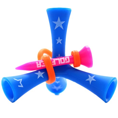 골프디아 티더라 삼발이 골프티, 블루