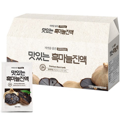 황토농원 맛있는 흑마늘진액, 70ml, 30개