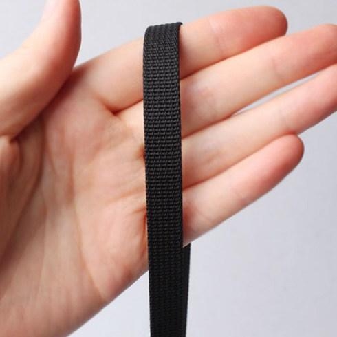 패션포인트 나일론 잔골직 끈 50야드 10mm, 블랙, 1개