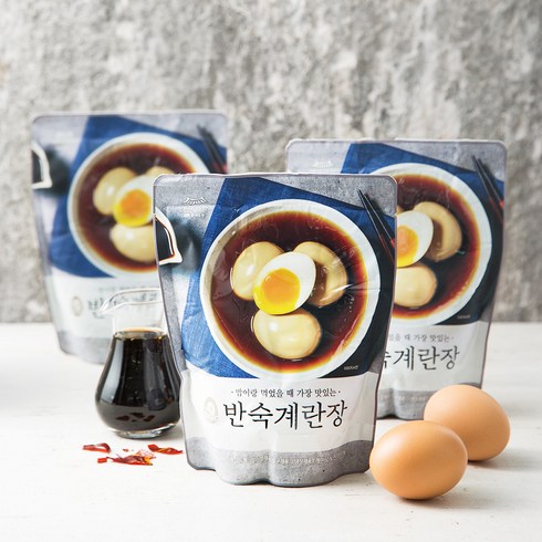 반숙란 보관 - 풍요한아침 반숙계란장, 400g, 3개