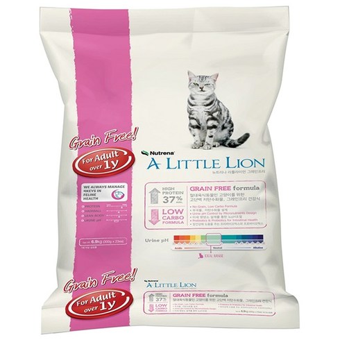 뉴트리나 리틀라이언 그레인프리 어덜트 고양이 사료, 6.9kg, 1개, 생선