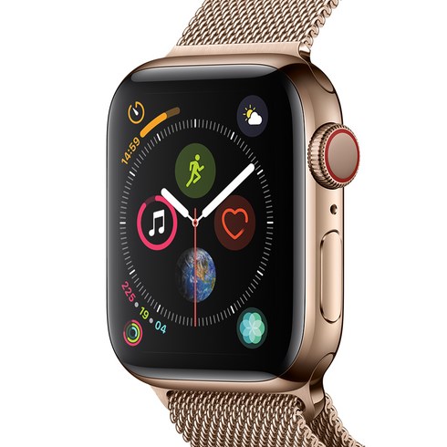Apple 애플워치4 GPS + 셀룰러 40mm, 골드 스테인리스스틸 케이스+골드 밀레니즈 루프(MTVQ2KH/A), GPS+Cellular