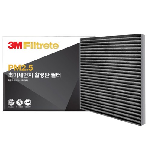 3M PM2.5 초미세먼지 활성탄 필터, F6274, 1개