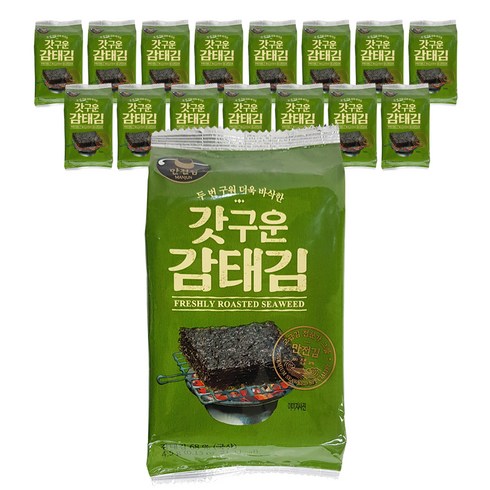 만전김 갓구운 감태김, 4.5g, 16개