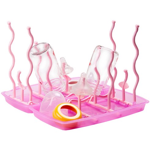 하늬통상 휴대용 젖병건조대, 핑크