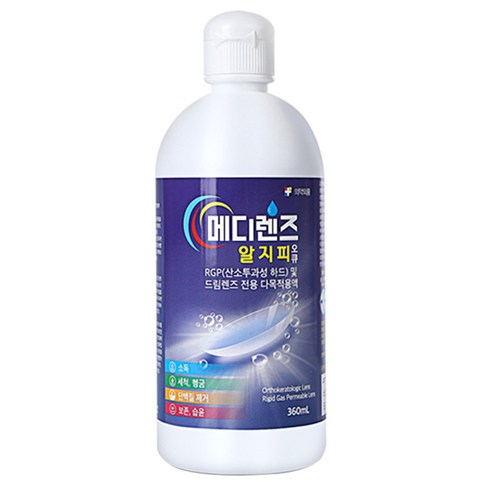 메디렌즈 알지피오큐액 하드렌즈용, 360ml, 1개