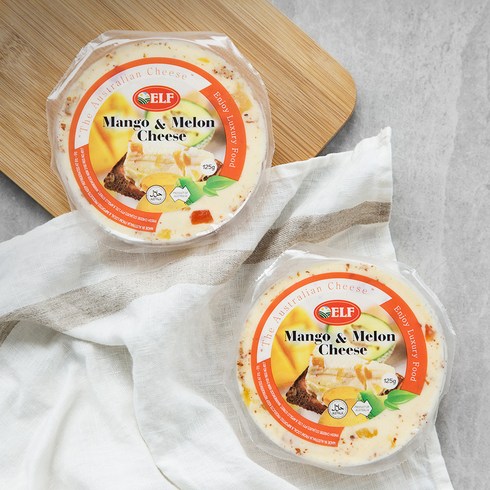 와인안주 - ELF 망고 앤 멜론 과일 치즈, 125g, 2개