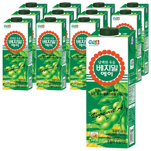 담백한 베지밀 에이, 950ml, 12개