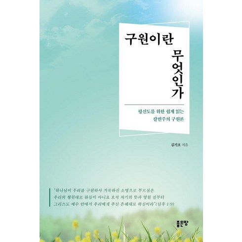 강웅산구원론 - 구원이란 무엇인가:평신도를 위한 쉽게 읽는 칼빈주의 구원론, 좋은땅