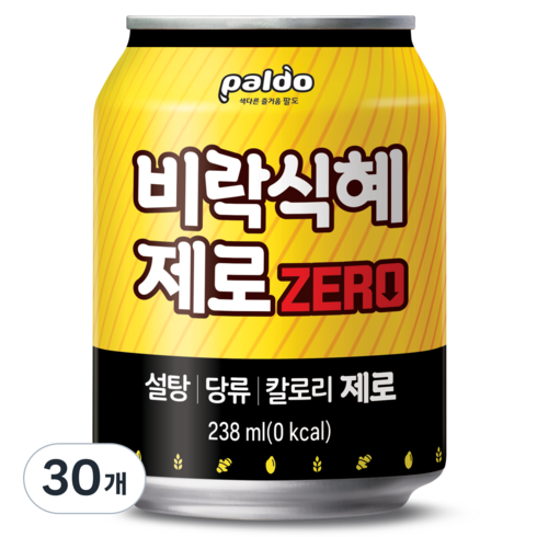 제로식혜 - 팔도 비락식혜 제로, 238ml, 30개