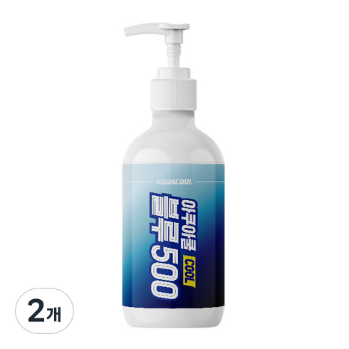 아쿠아쿨 블루 500 리커버리 젤, 500ml, 2개