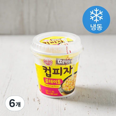 오뚜기 떠먹는 컵피자 포테이토 (냉동), 150g, 6개