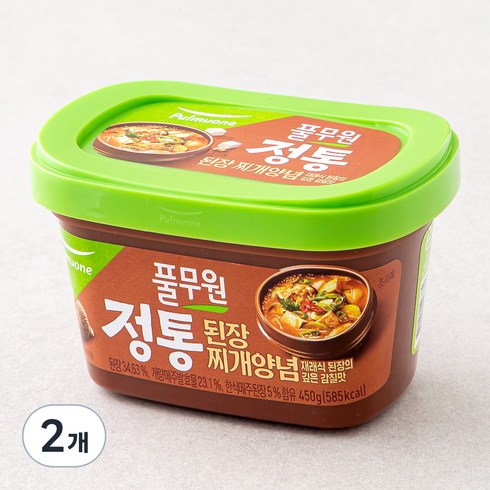 된장 - 풀무원 찬마루 정통 된장찌개양념, 450g, 2개