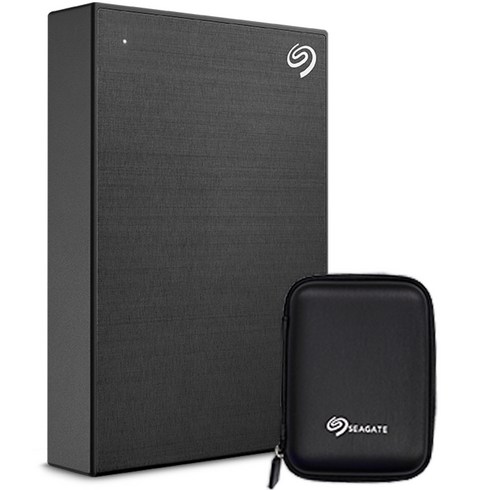 씨게이트 ONE TOUCH HDD 외장하드 + 파우치, 5TB, Black