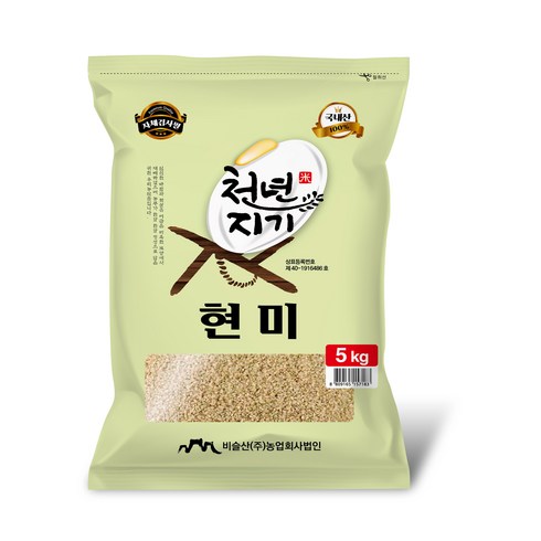 현미 - 천년지기 현미, 5kg, 1개