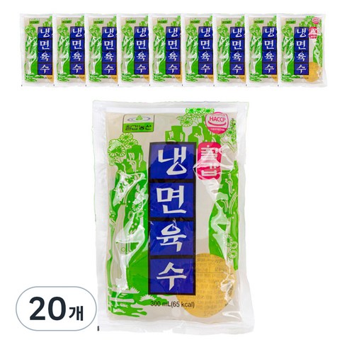 칠갑냉면육수 - 칠갑농산 냉면육수, 20개, 300ml