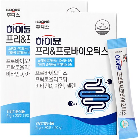 일동후디스 하이뮨 프리 프로바이오틱스, 150g, 2개