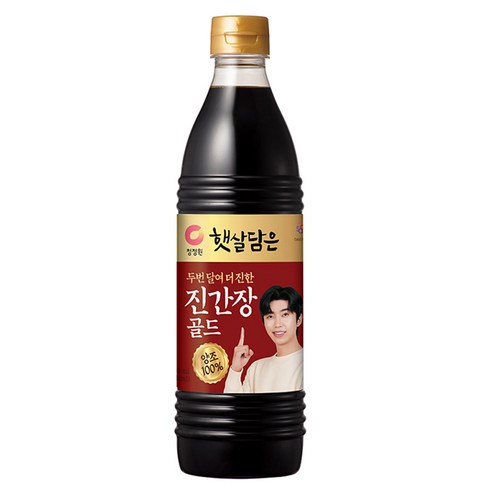 청정원진간장 - 햇살담은 두번 달여 더 진한 진간장 골드, 840ml, 1개