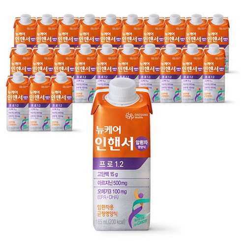 뉴케어 인핸서 프로1.2 암환자영양식, 165ml, 24개