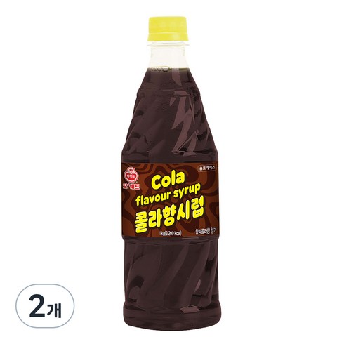 콜라시럽 - 오쉐프 콜라향시럽, 1kg, 2개