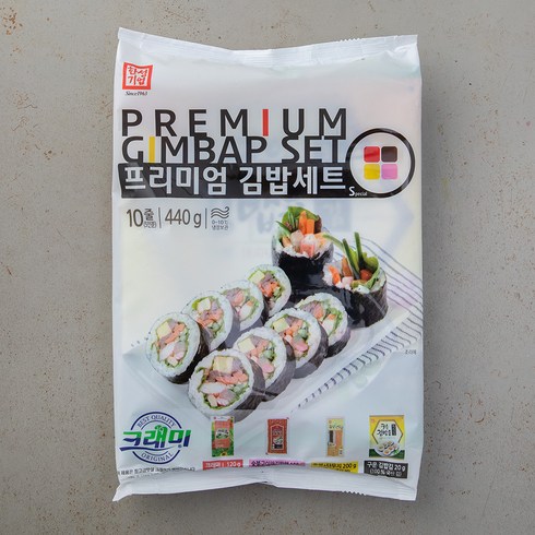 김밥 - 한성기업 프리미엄 김밥세트 S, 440g, 1세트