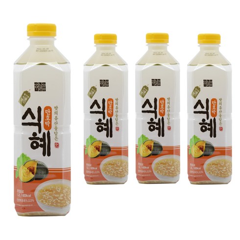 하늘청 단호박 식혜, 1.2L, 4개