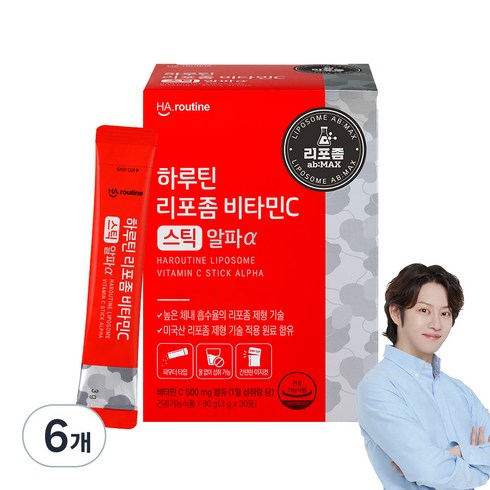 하루틴 리포좀 비타민C 20개월분 - 하루틴 리포좀 비타민C 스틱 알파 30p, 6개, 90g