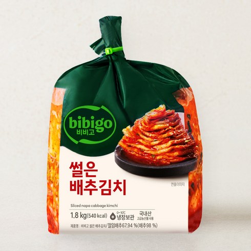 비비고김치 - 비비고 썰은배추김치, 1.8kg, 1개