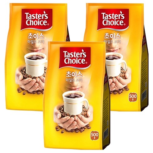 테이스터스초이스 마일드 모카 원두커피믹스, 500g, 1개입, 3개
