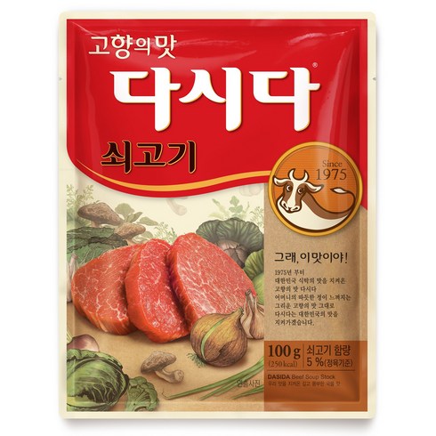 다시다 - 다시다 쇠고기, 100g, 1개