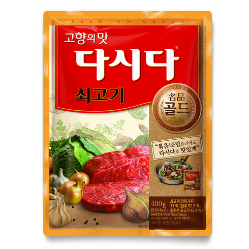 소고기다시다골드 - 다시다 쇠고기, 1개, 400g