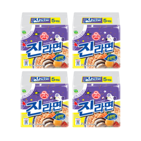 오뚜기 진라면 순한맛 120g, 20개