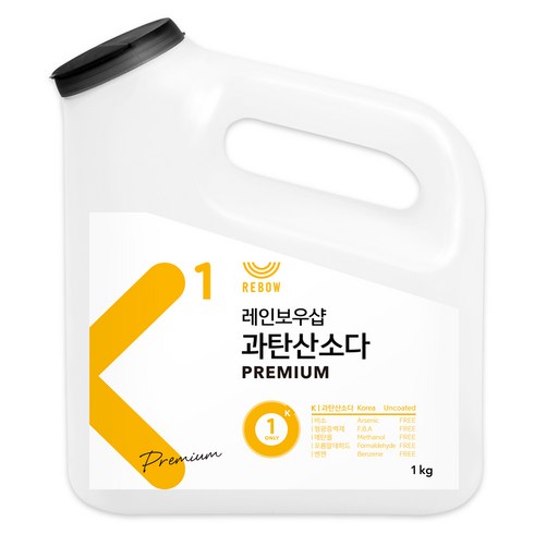 어린숨과탄산 - 레인보우샵 K1 과탄산소다 프리미엄 왕톡톡이, 1kg, 1개