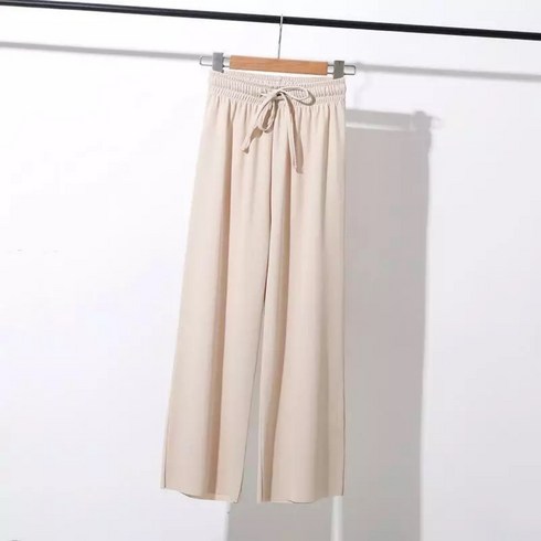 여성용 편안한 와이드 밴딩 쿨팬츠