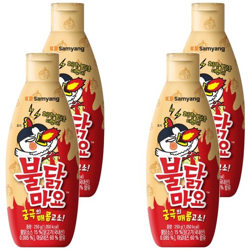 삼양 불닭마요 소스, 250g, 4개
