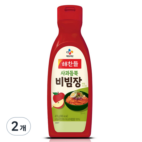 샘표비빔장 - 사과듬뿍 비빔장, 470g, 2개