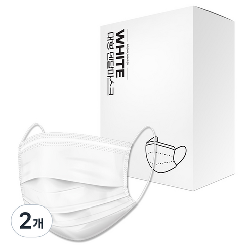 프로월드컵 PWX 덴탈마스크 대형 성인용, 2개, 화이트, 200개