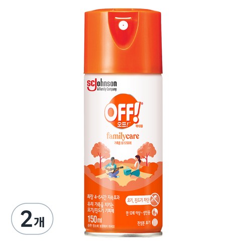 오프미스트 - OFF 에어로졸 스프레이, 150ml, 2개