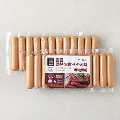 후랑크소세지 - 곰곰 알찬 후랑크소시지, 500g, 2개입