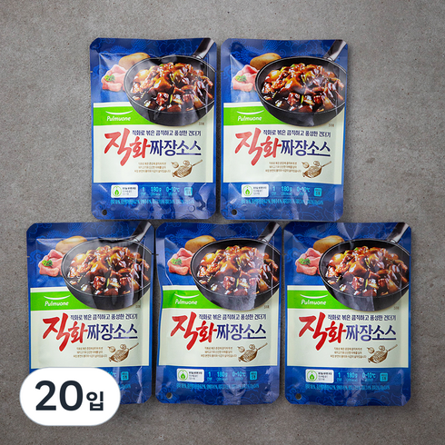 풀무원 직화짜장소스, 180g, 20입