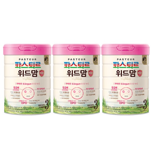 파스퇴르분유 - 파스퇴르 위드맘 제왕 3단계, 750g, 3개