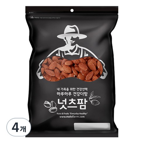 넛츠팜 구운 아몬드, 400g, 4개