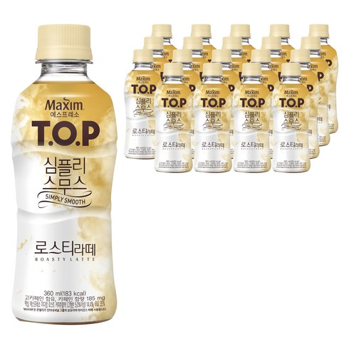 스무스스타 - 티오피 심플리 스무스 로스티 라떼, 360ml, 20개