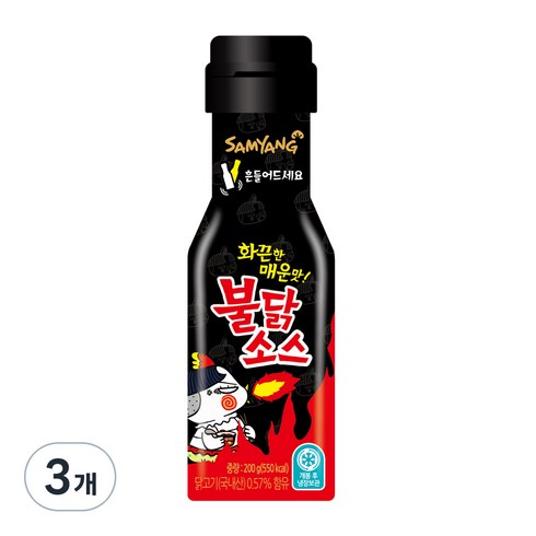 삼양 불닭소스, 200g, 3개