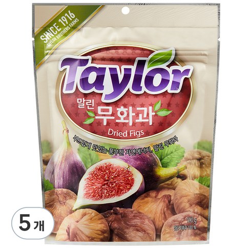 테일러 말린무화과, 190g, 5개