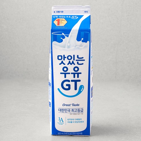 우유 - 남양유업 맛있는 우유 GT, 900ml, 1개