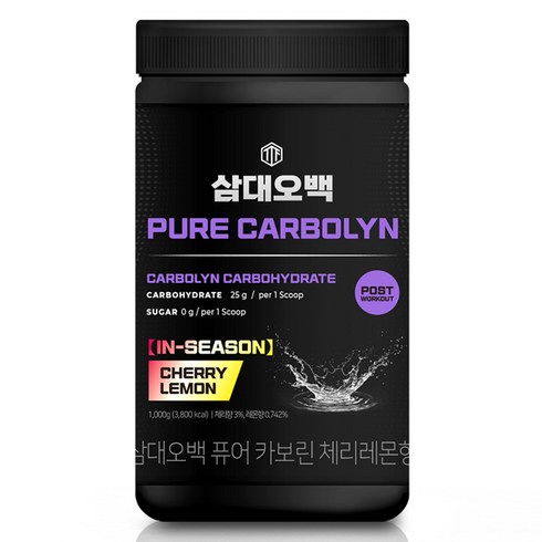 삼대오백 퓨어 카보린 순수 탄수화물 체리레몬향, 1kg, 1개