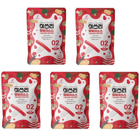 떡볶이 만드는법 - 미쓰리 떡볶이소스 02 보통맛, 50g, 5개